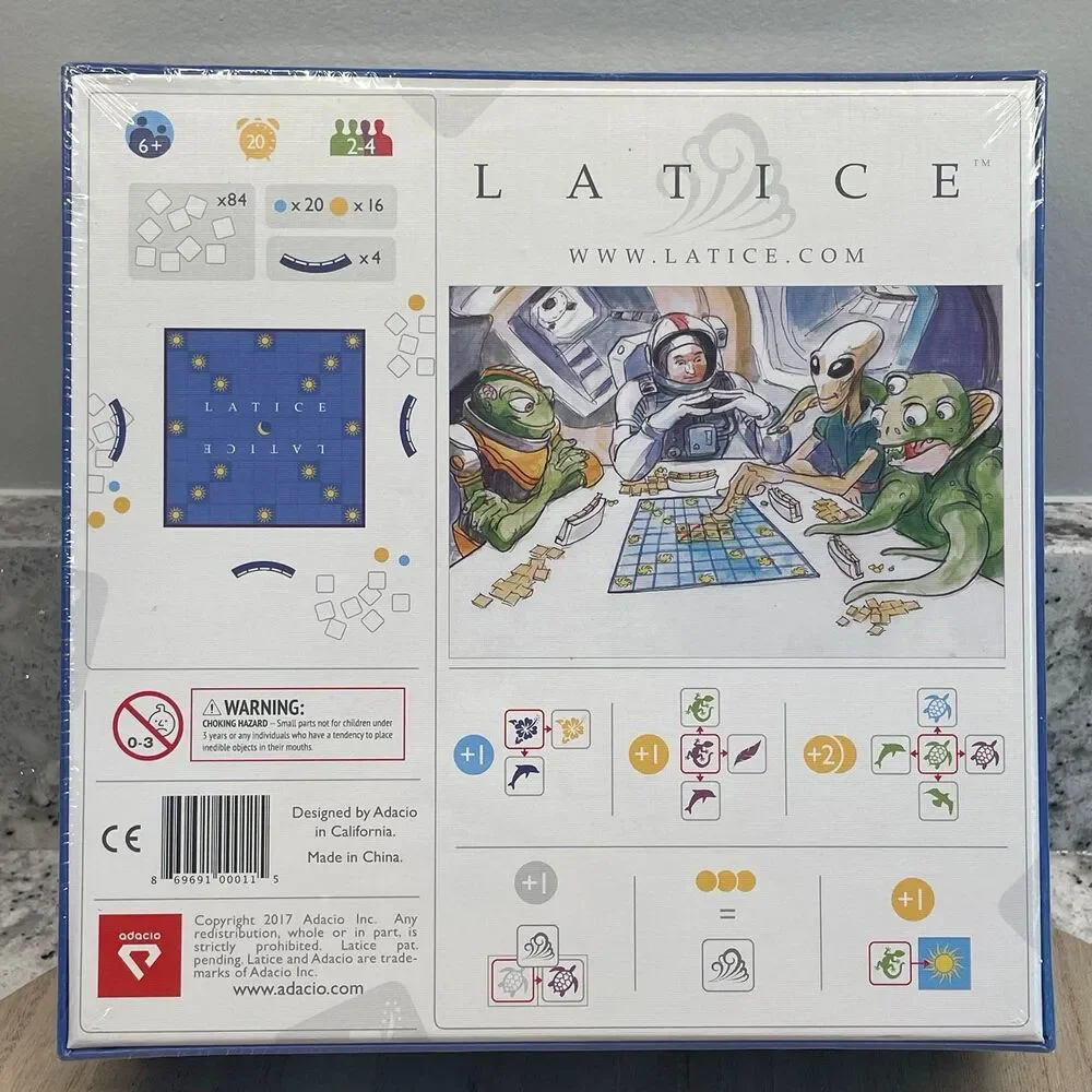 NEW Sealed Simple Family Fun Game Night in Box LATICE by Addacio 2015